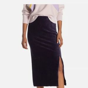 Free People Helen Ribbed midi Skirt